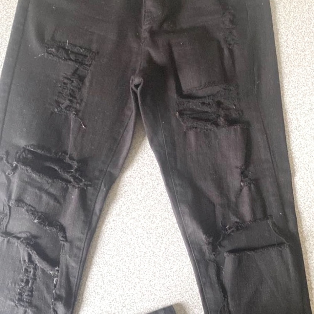 Women black fashion nova jeans size 1